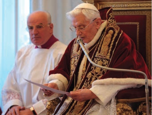 Benedict resignation