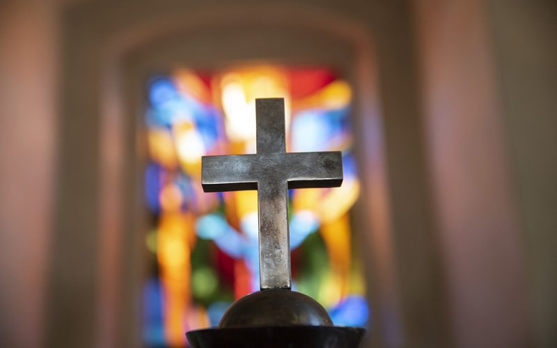 cross and stained glass