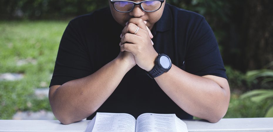 Man prays
