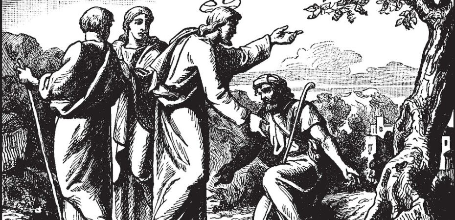 Jesus healing 10 lepers
