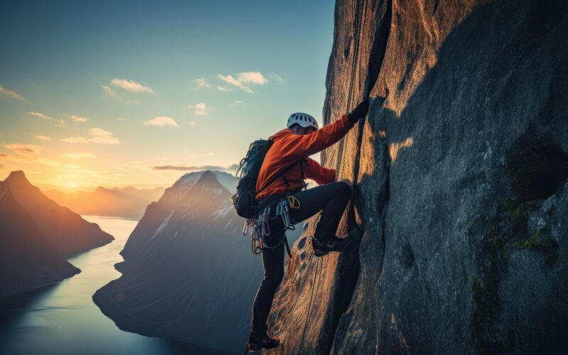 rock climbing