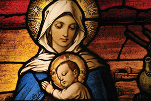 Mary and baby Jesus