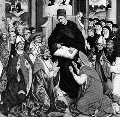 Saint Benedict as the father of Western monasticism and teacher