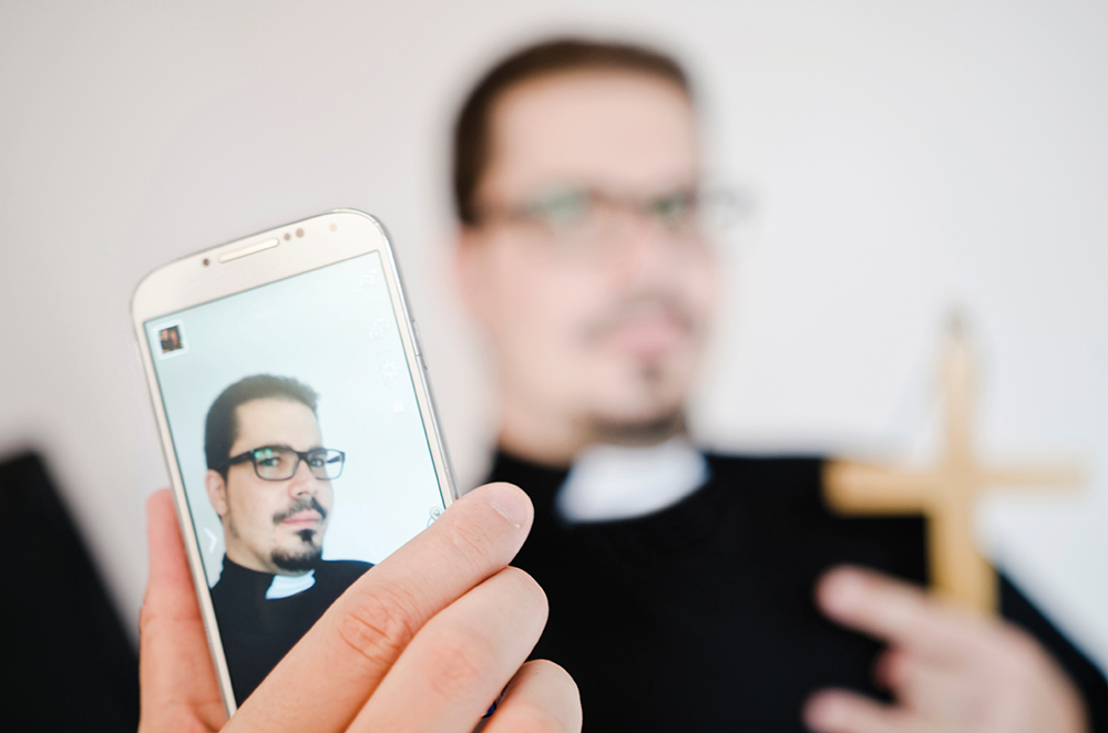 selfie priest